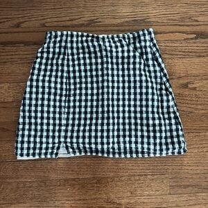 American Eagle Outfitters Black and White Mini Skirt